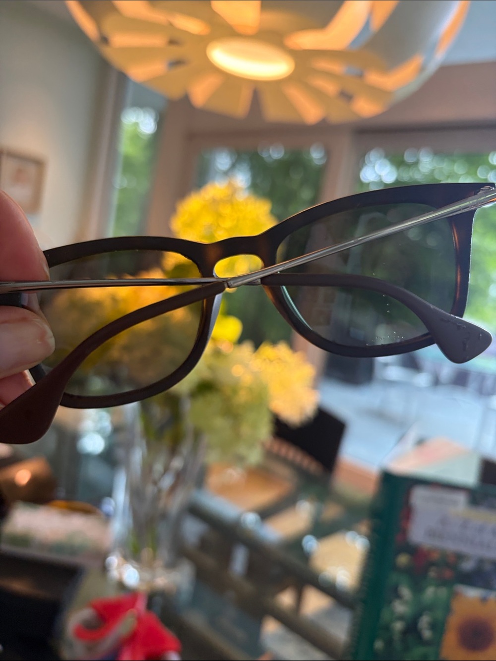 Ray-Ban Black Frame Sunglasses with Purple Mirrored Lenses ( replaced the lenses - Picture 5 of 6